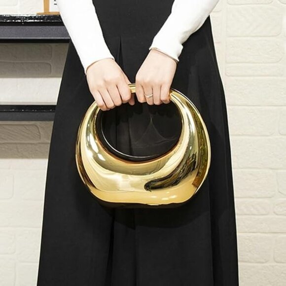 Lovers and friends Edie bag clutch handbag gold metallic - Picture 7 of 10